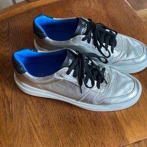 Cole Haan silver sneakers